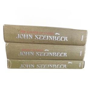 JOHN STEINBECK Vintage Book Collection Set of 3.